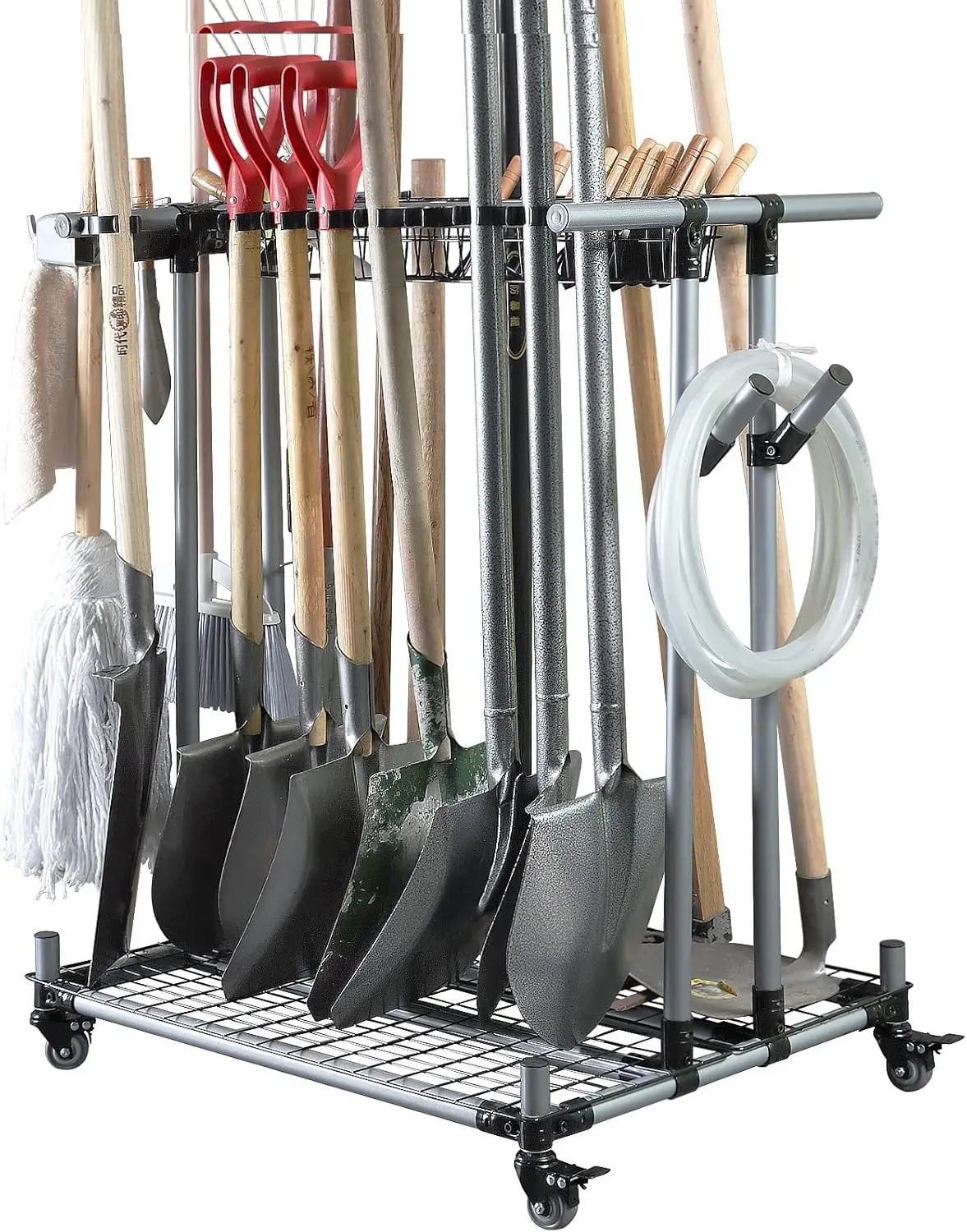 Gardening Tools Rack - Heavy duty garden tool organizer garage
