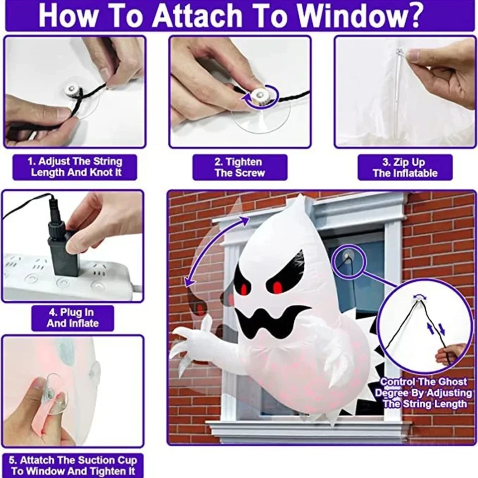 Gardening Tools Unique - 1Pc 1.4m Halloween Inflatable Ghost Horror