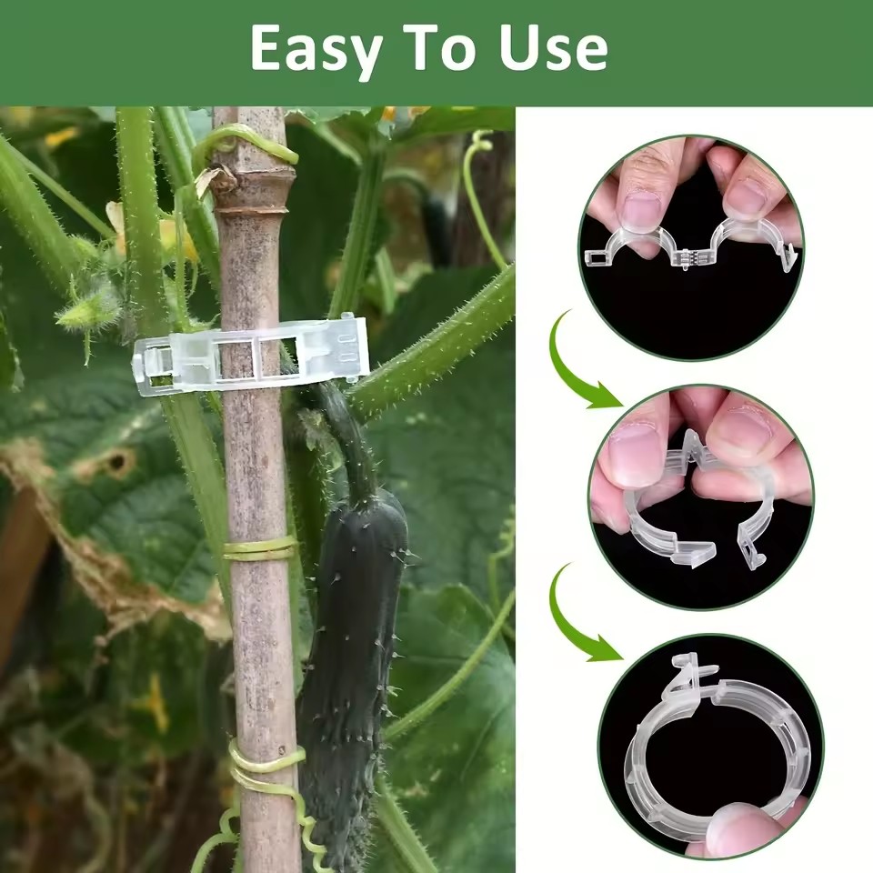 20Pcs Plant Support Clips,Snap - огляд і ціна Gardening Tools Vegetables