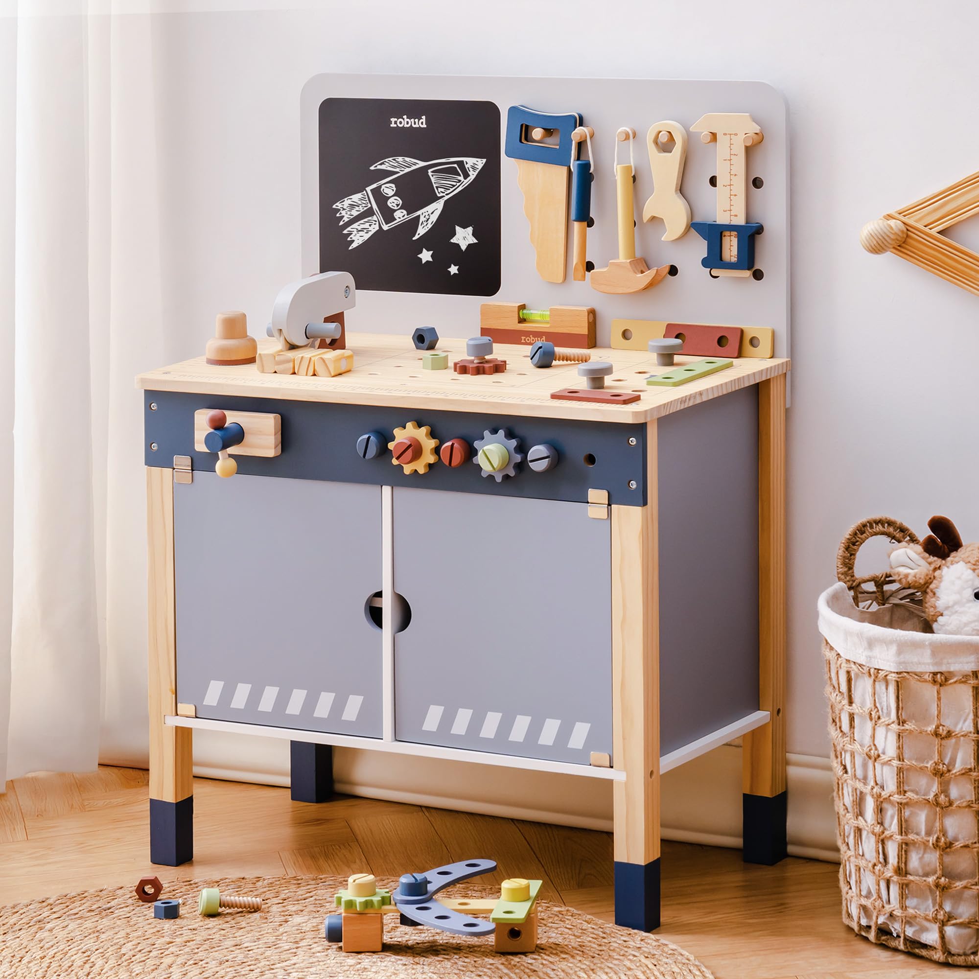 ROBUD Wooden Toy Workbench Pre - огляд і ціна Gardening Tools Unique