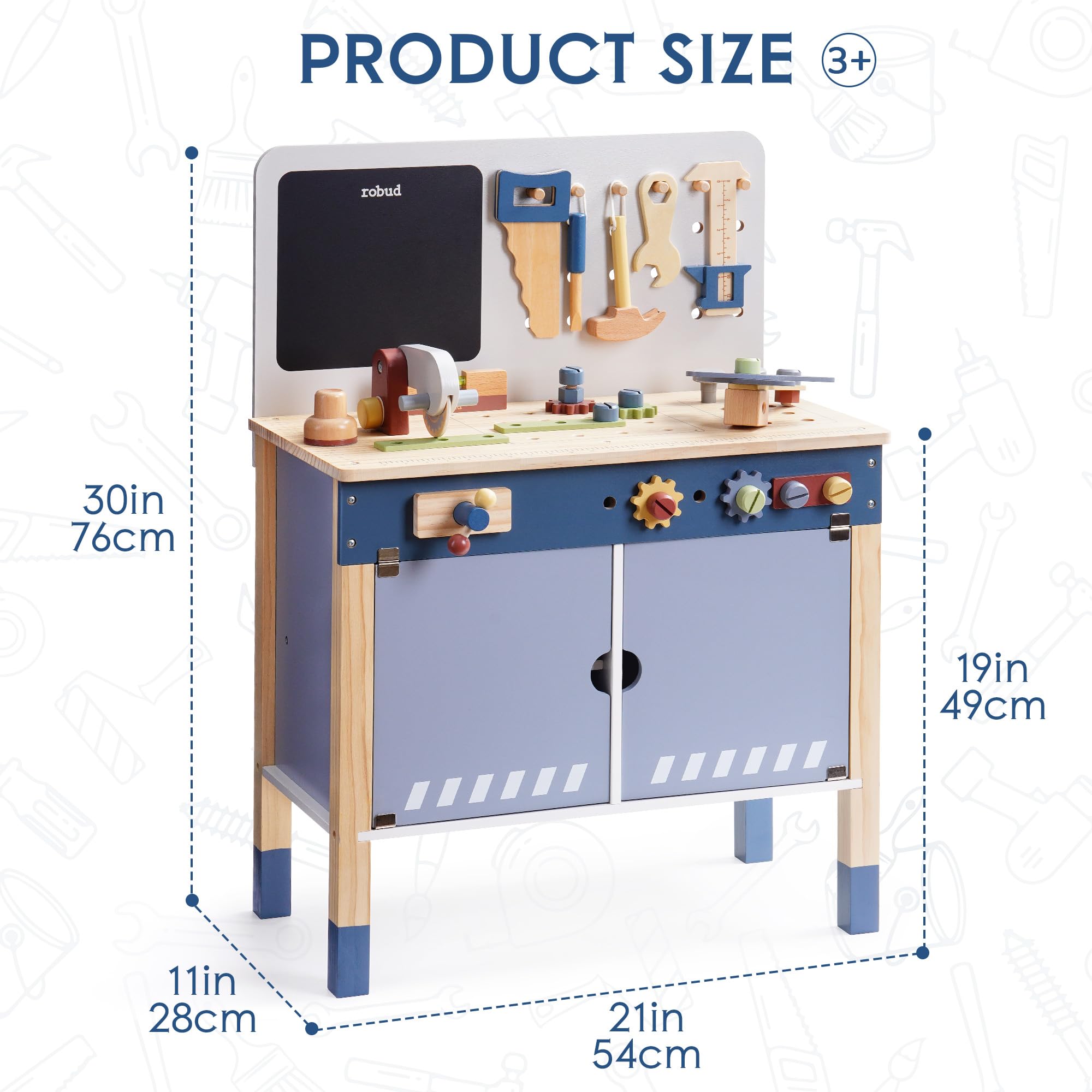 ROBUD Wooden Toy Workbench Pre - огляд і ціна Gardening Tools Unique