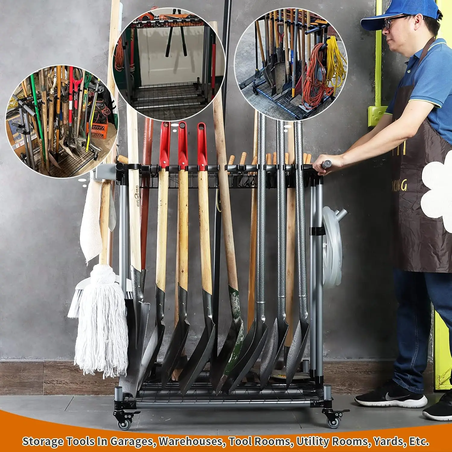 Heavy duty garden tool organiz - огляд і ціна Gardening Tools Rack