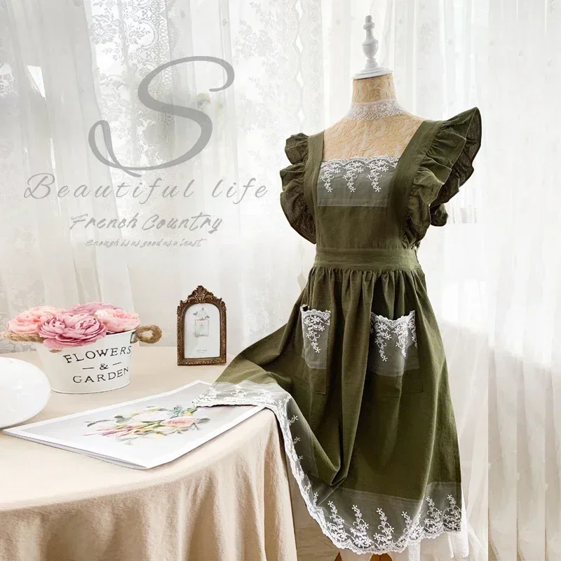 Female Women Apron Cotton Line - огляд і ціна Gardening Tools Women