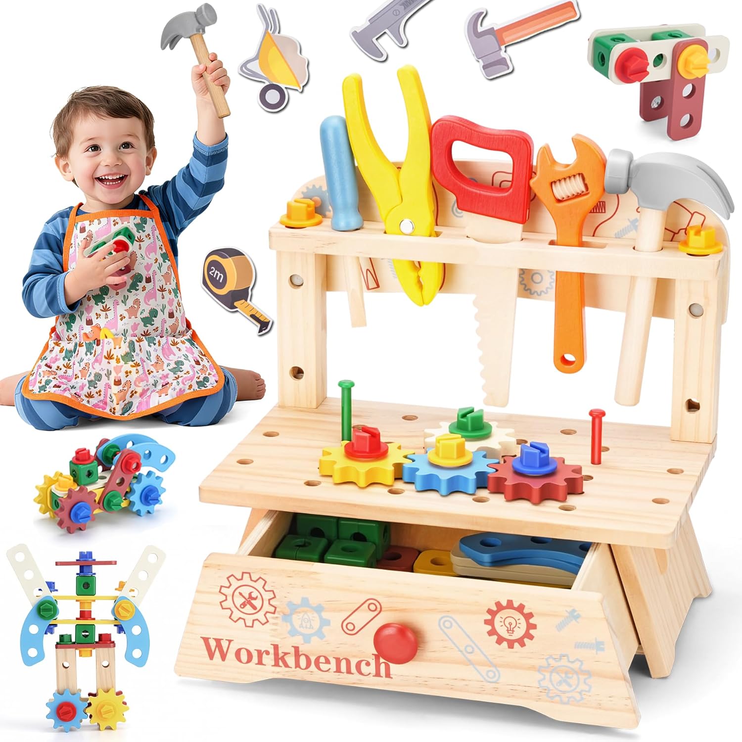 Wooden Tool Bench for Kids,Mon - огляд і ціна Gardening Tools For Beginners