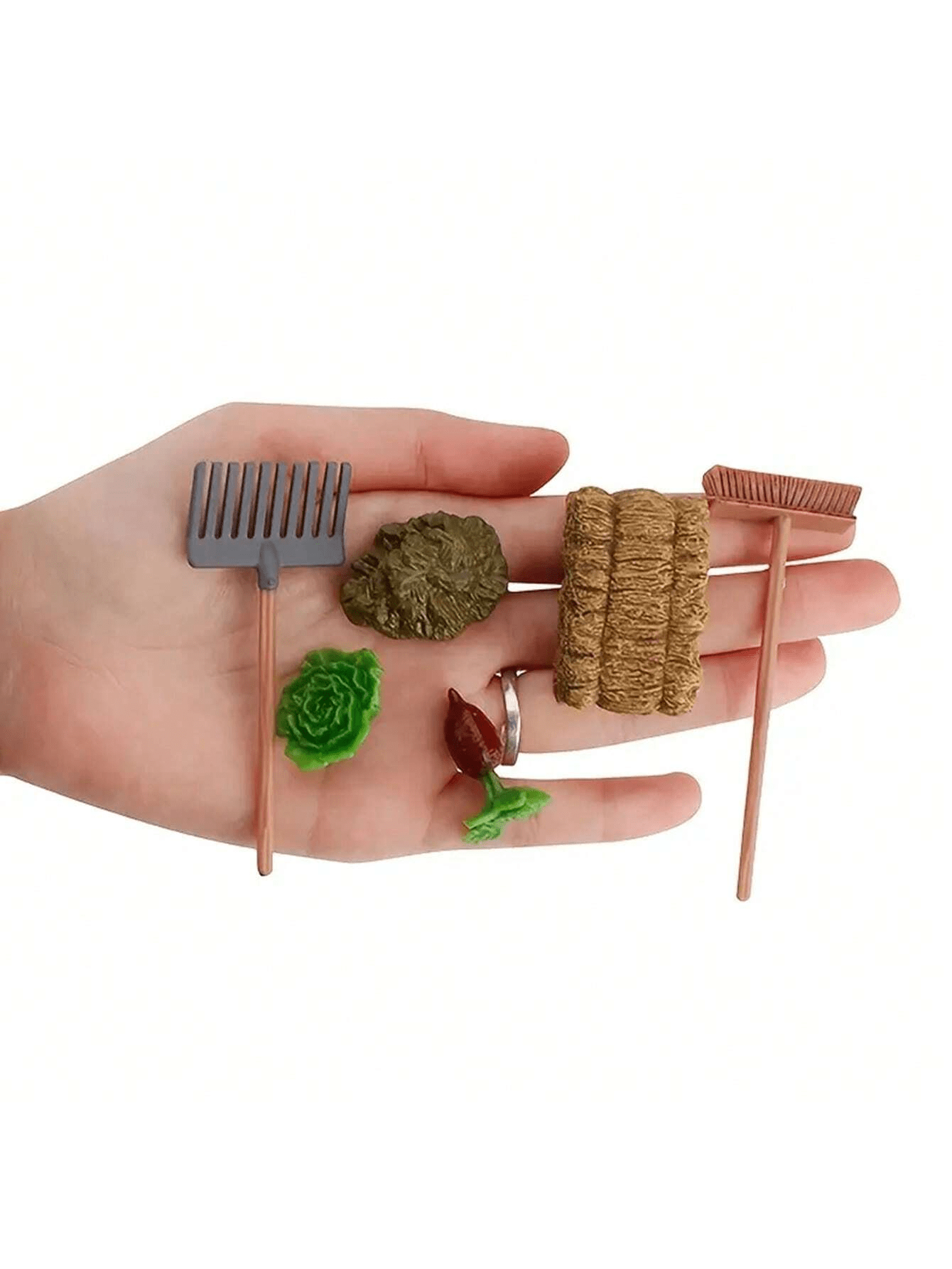 Dollhouse Miniature Farm Tools - огляд і ціна Gardening Tools Vegetables