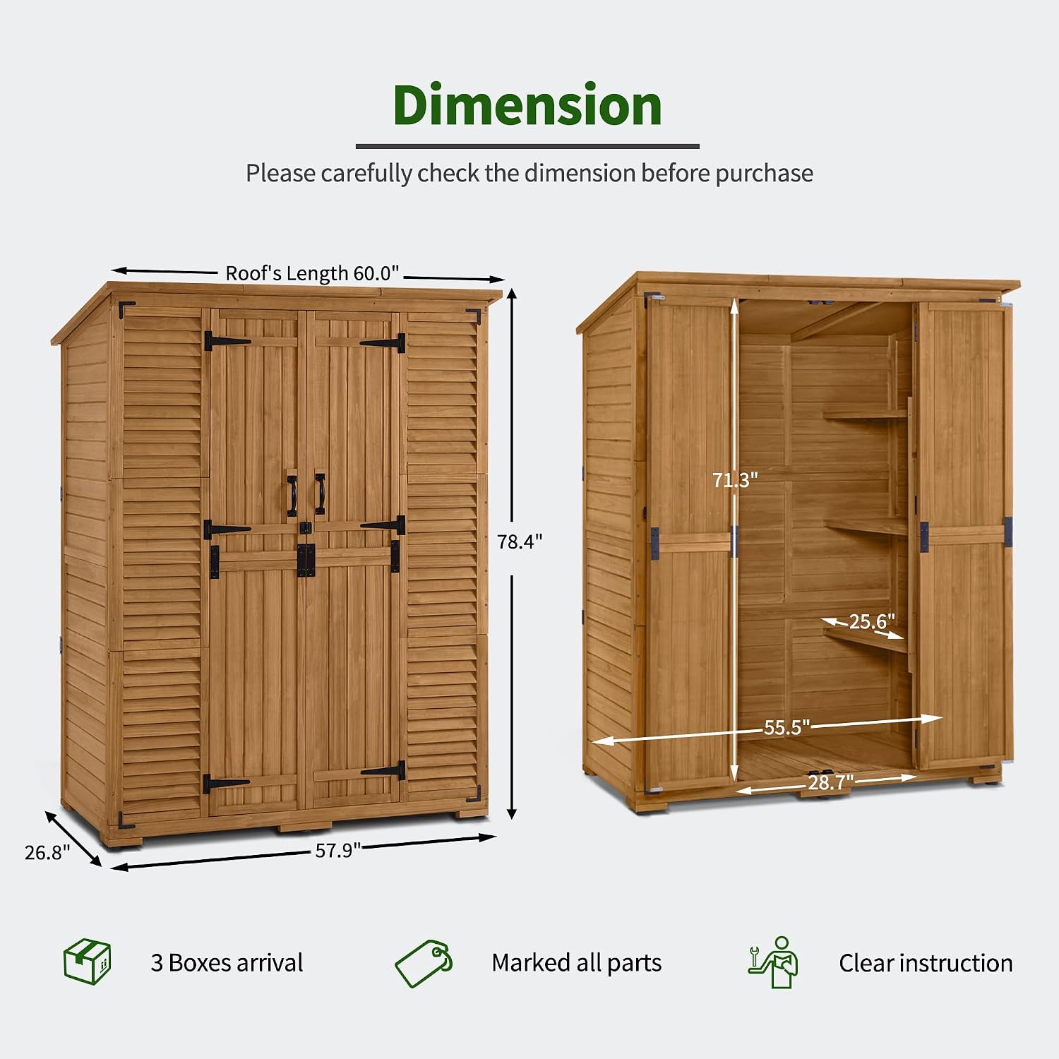 Outdoor Storage Cabinet with S - огляд і ціна Gardening Tools Organizer