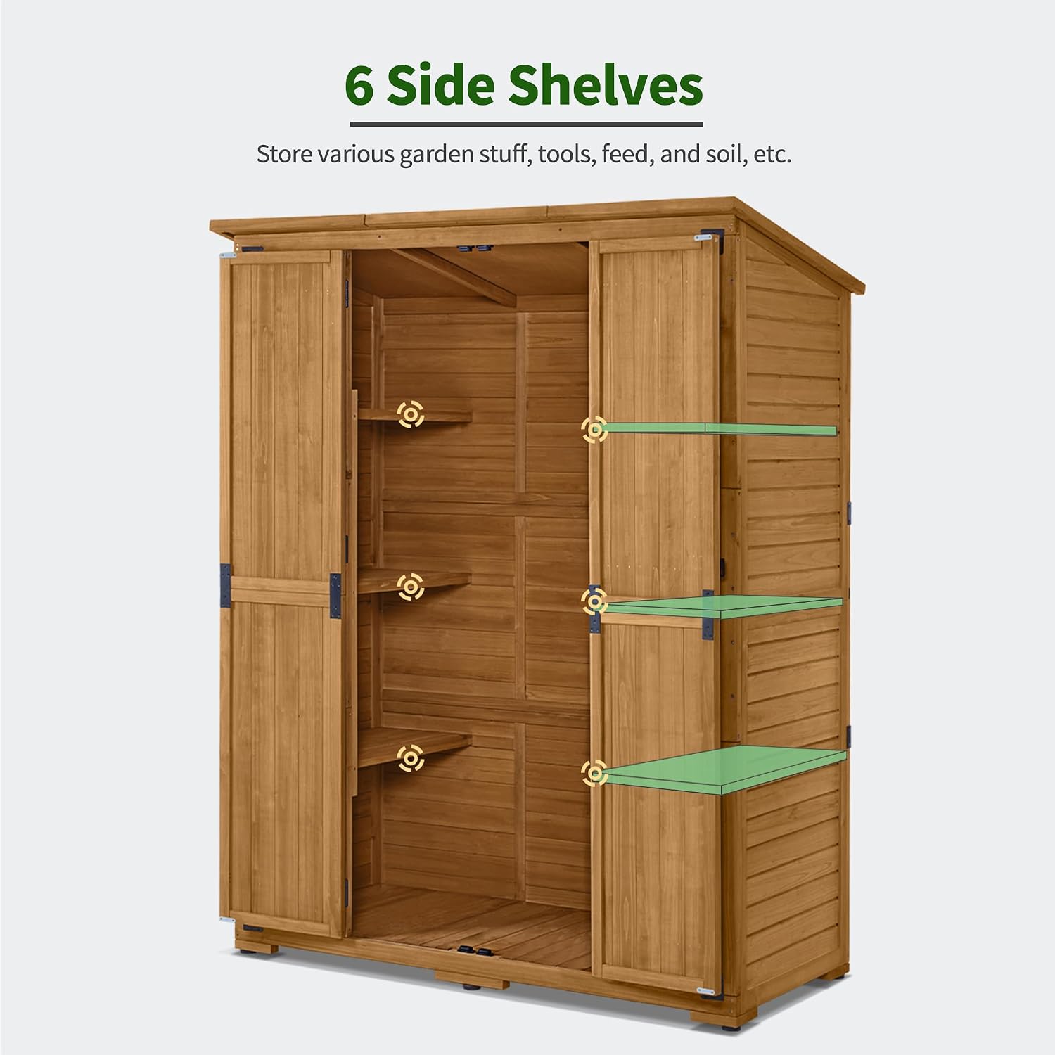 Outdoor Storage Cabinet with S - огляд і ціна Gardening Tools Organizer