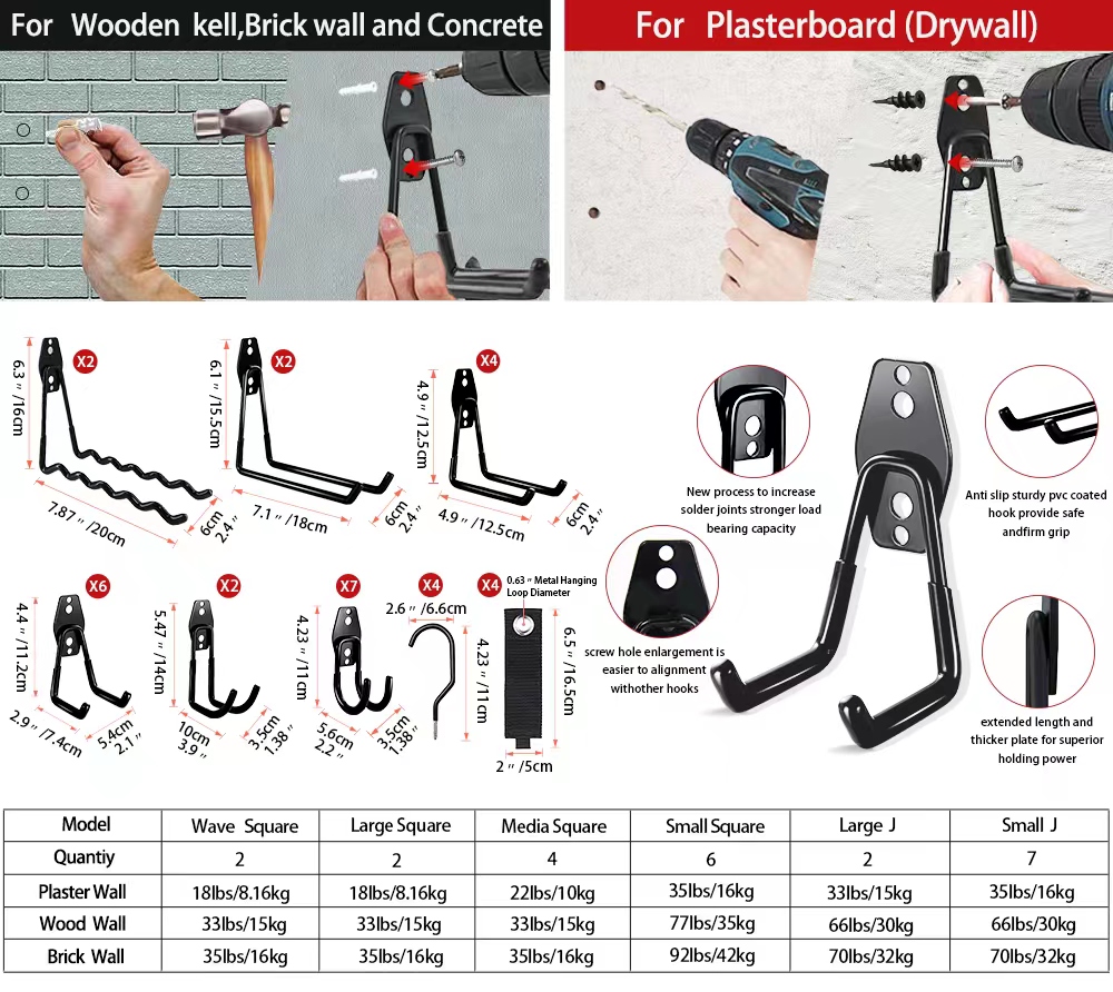 Heavy Duty Metal Hook Garage O - огляд і ціна Gardening Tools Organizer