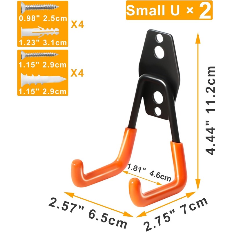 2-Pack Heavy Duty Wall Hook fo - огляд і ціна Gardening Tools Organizer