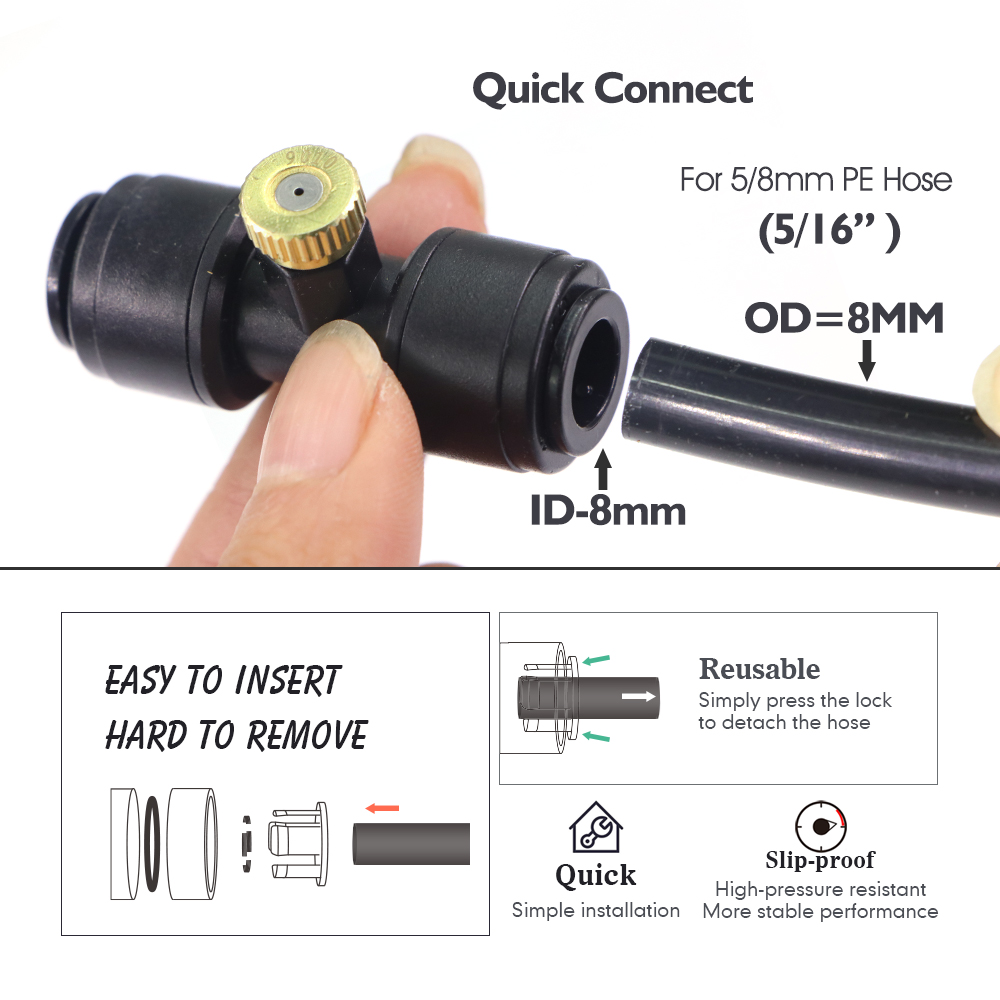 0.1-1mm Brass Spray Nozzle W/T - огляд і ціна Garden Hose Nozzle