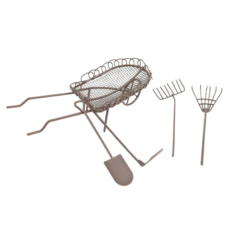 1/12 Dollhouse Simulation Gard - огляд і ціна Gardening Tools Rake