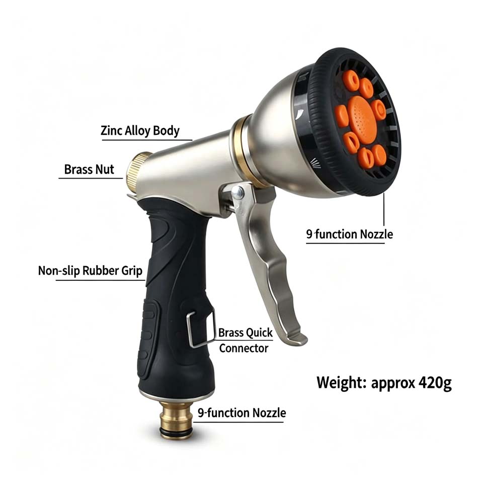 Multifunctional Car Wash & Gar - огляд і ціна Garden Hose Nozzle