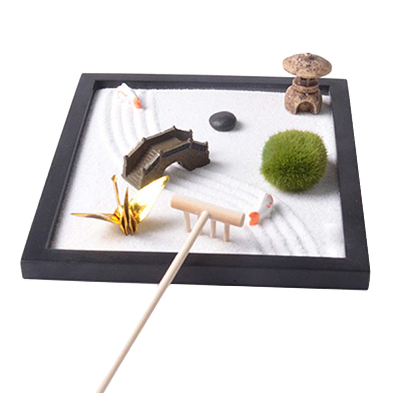 Zen Garden Sand Tray for Desk  - огляд і ціна Gardening Tools Kit For Home Garden