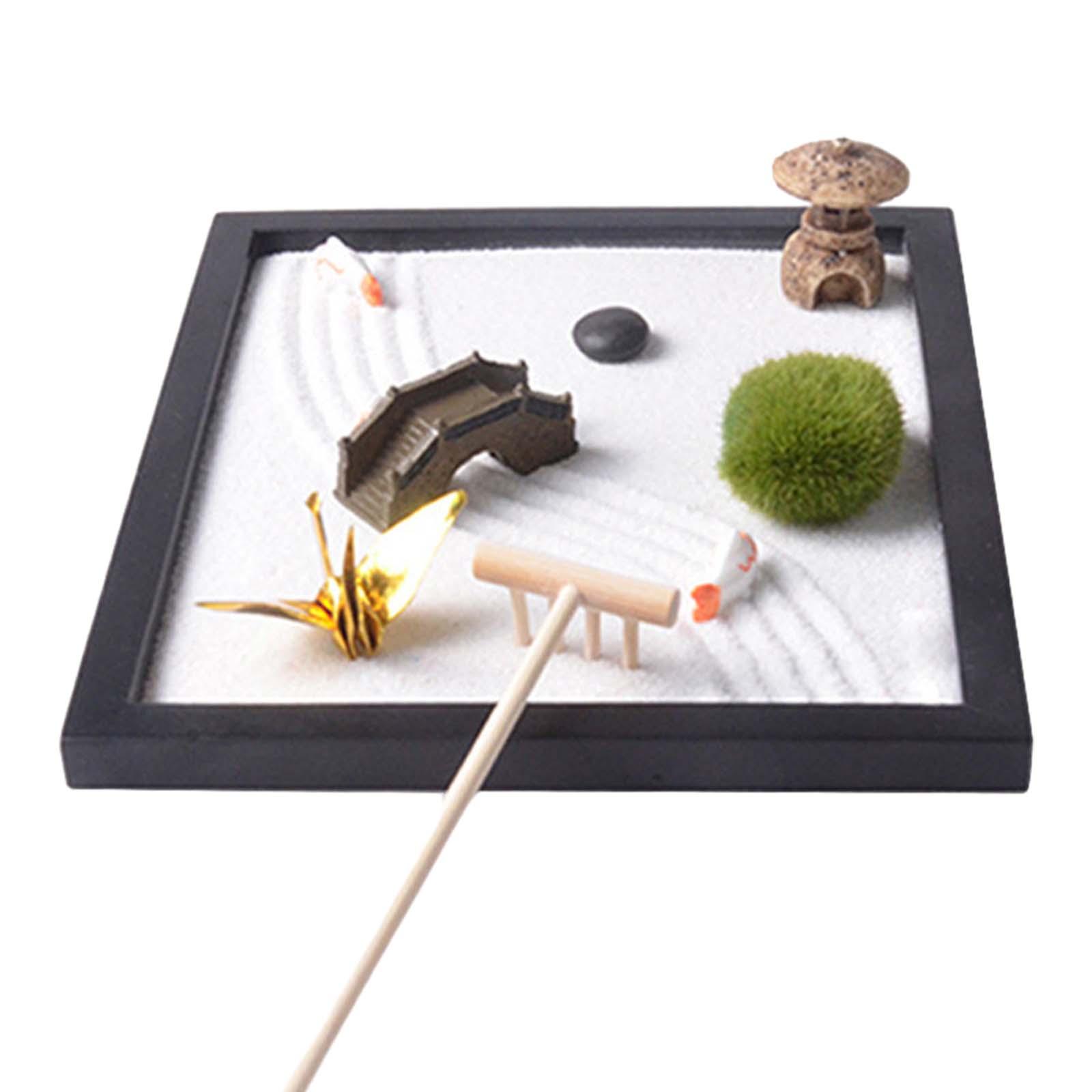 Zen Garden Sand Tray for Desk  - огляд і ціна Gardening Tools Kit For Home Garden