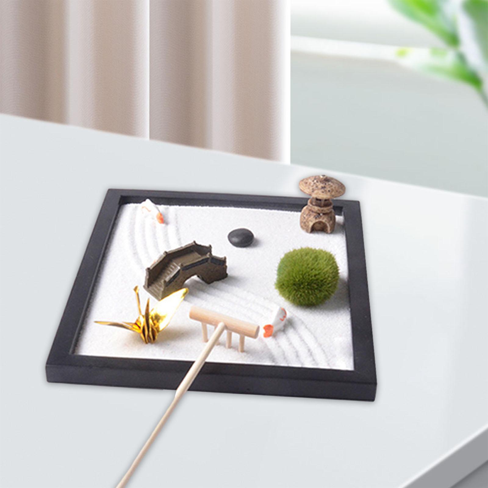 Zen Garden Sand Tray for Desk  - огляд і ціна Gardening Tools Kit For Home Garden