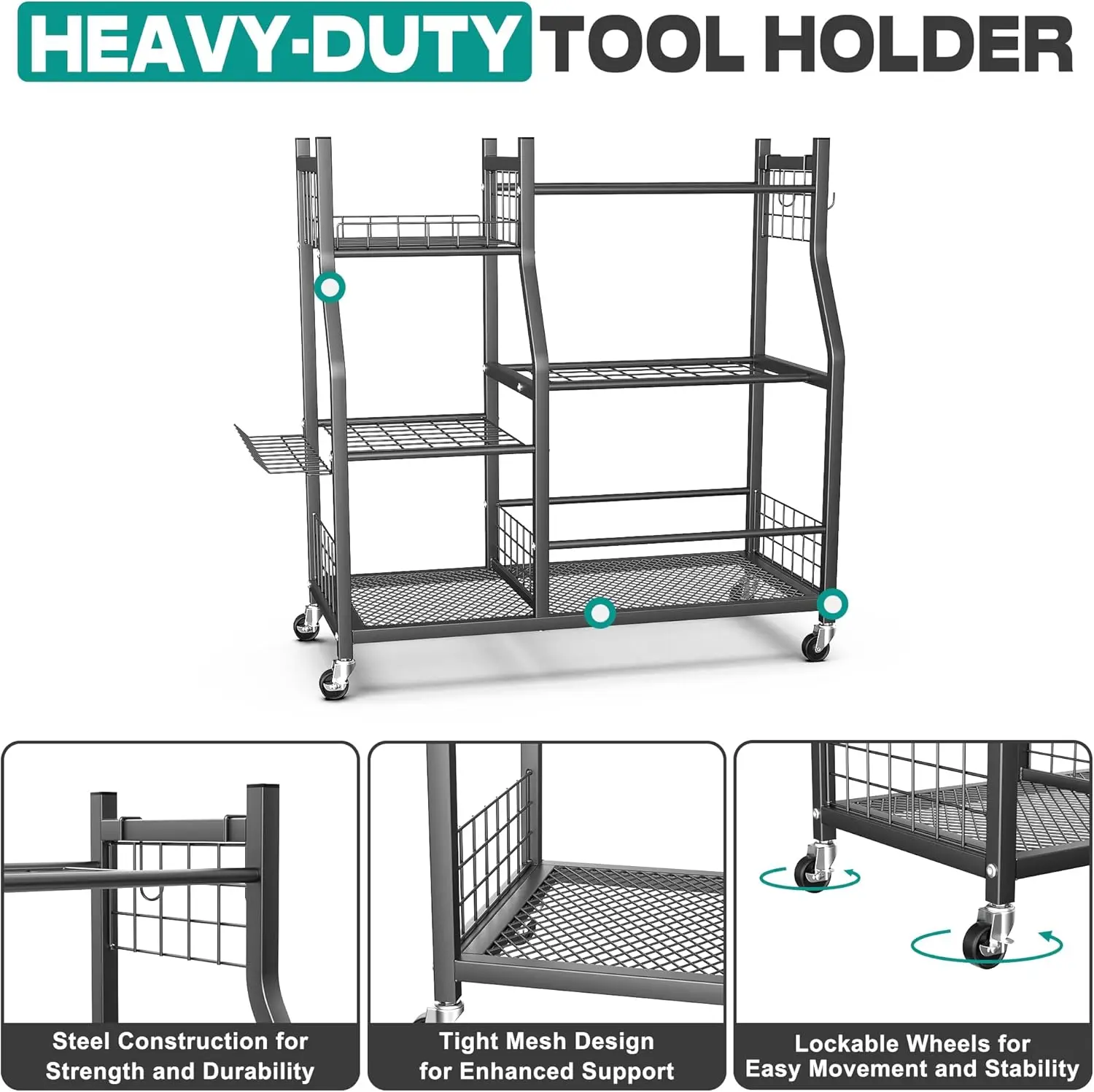 Garden Tool Organizer Stand, G - огляд і ціна Gardening Tools Rack