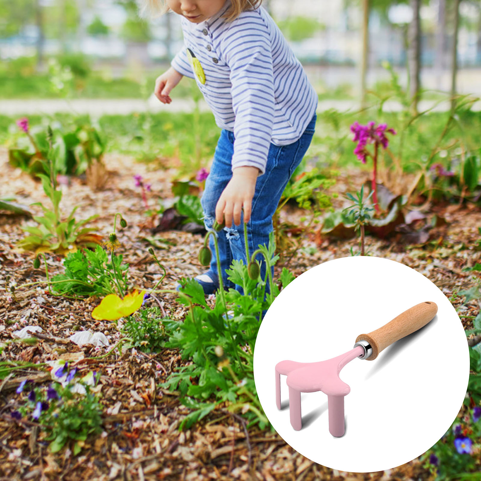 Little Gardener Tool Set Color - огляд і ціна Gardening Tools Toddler
